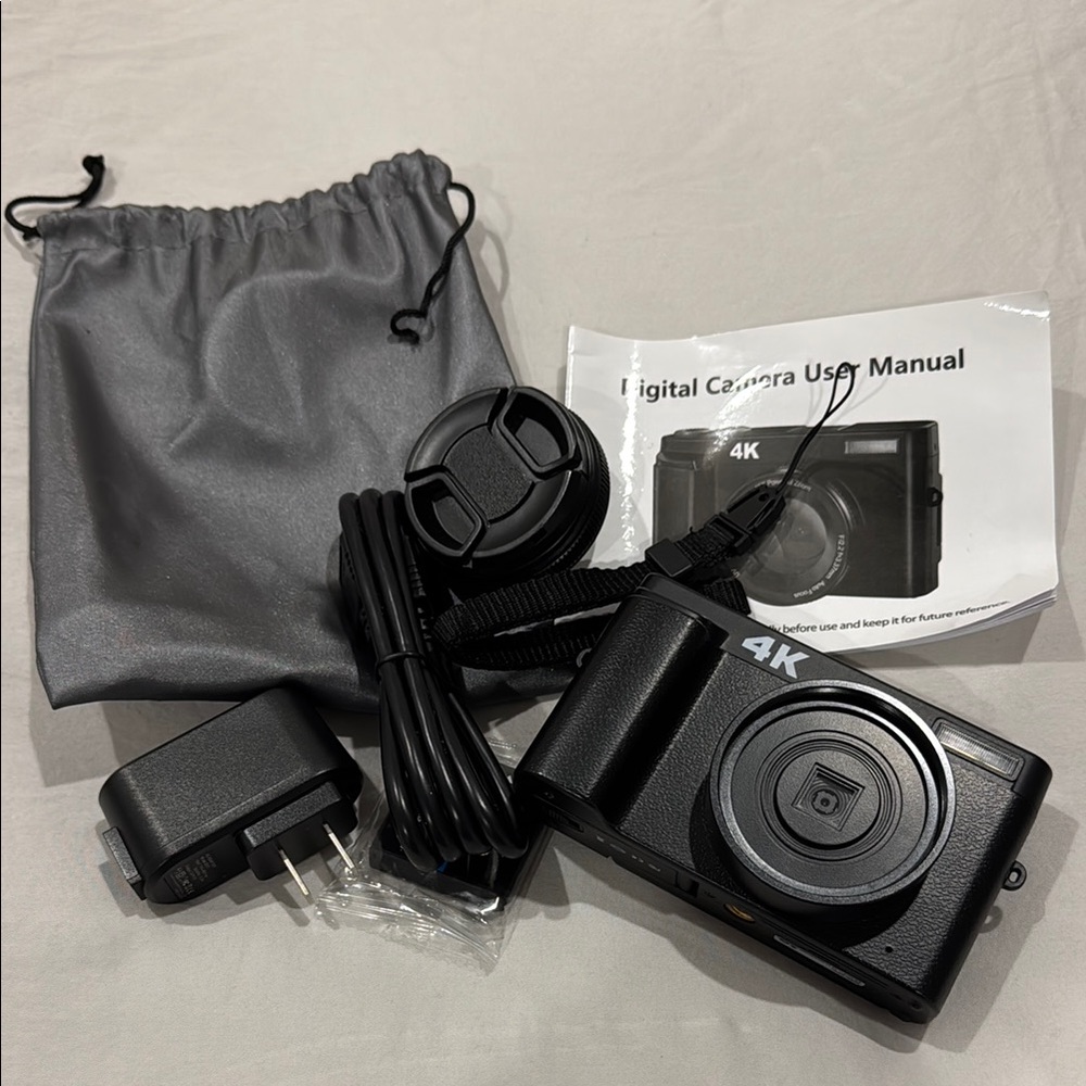 4K Black Digital Camera